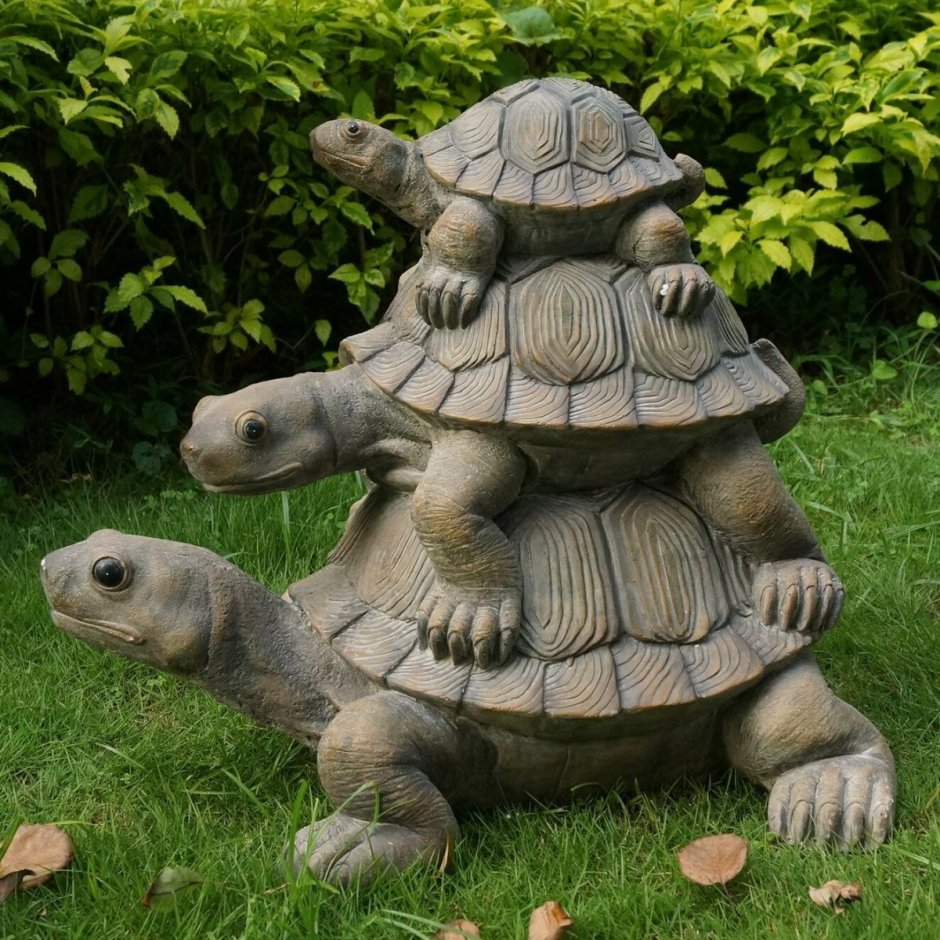 Скульптура черепаха в Юрмале