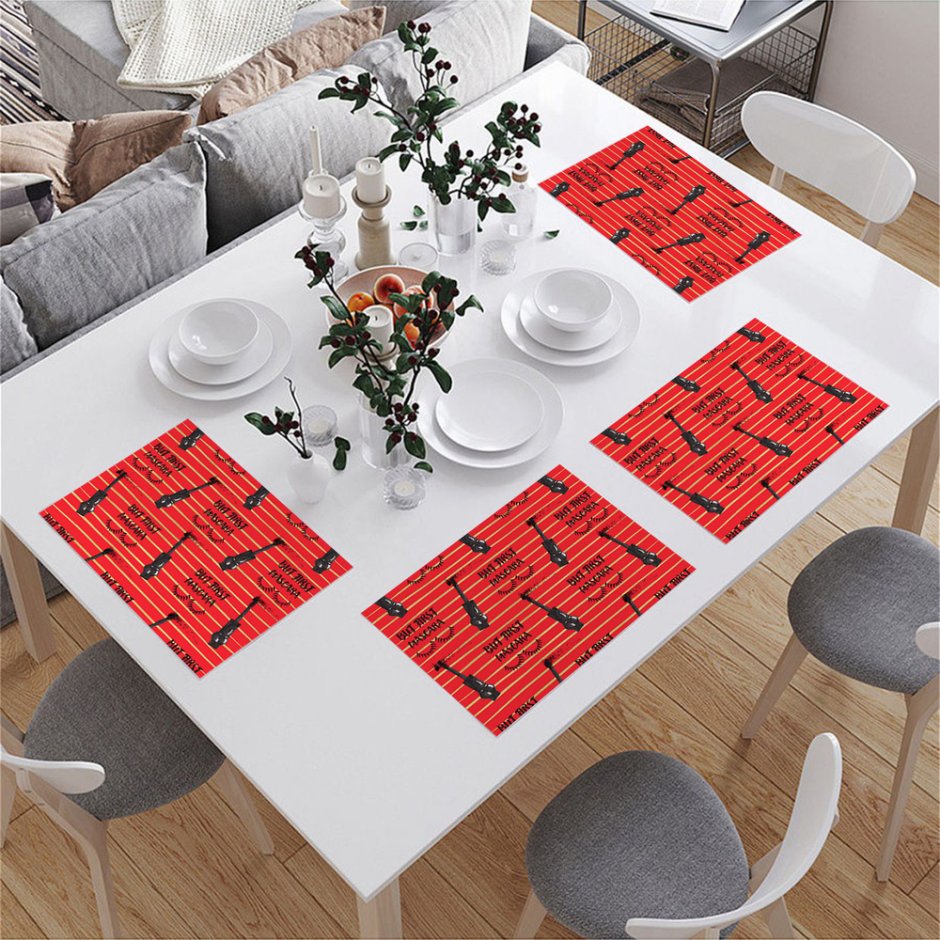 Подставки под тарелки на стол Creative Tops olio d'Oliva 40x29см, 4шт, пробка