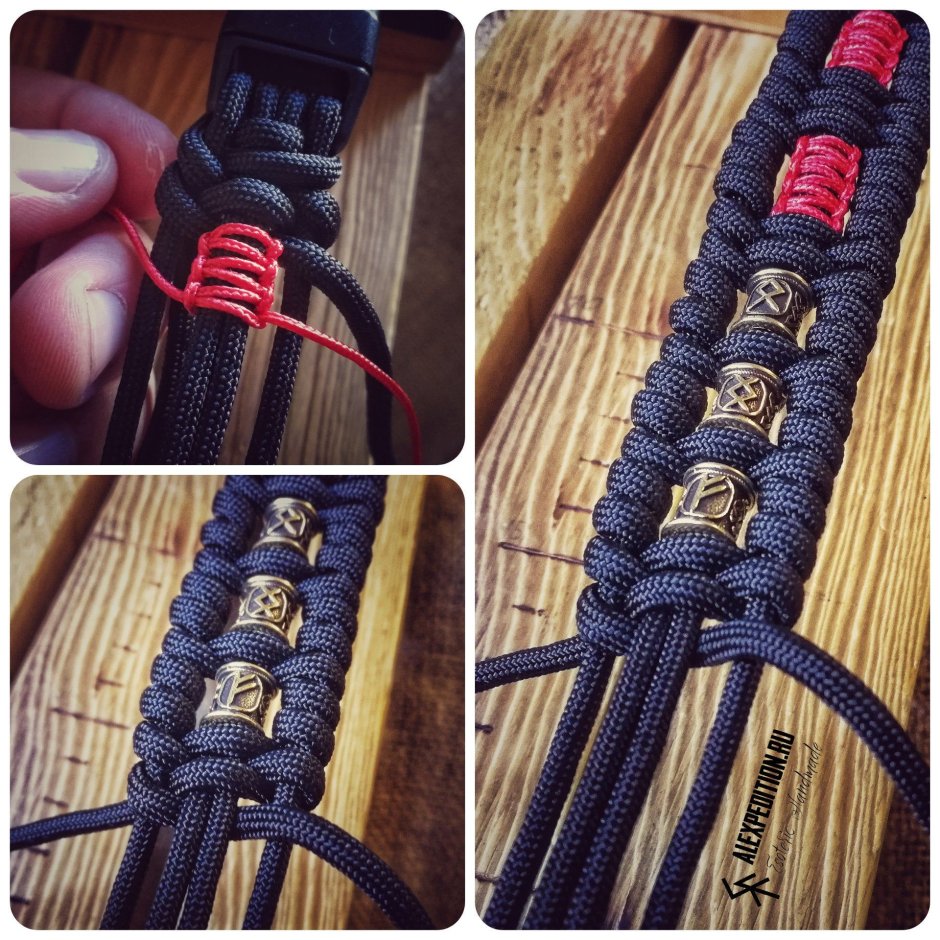Плетеные браслеты из шнурков