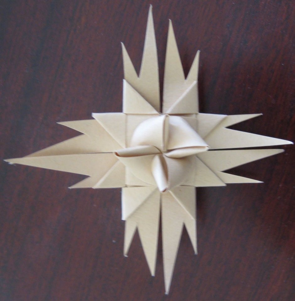 Вифлеемская звезда модульное оригами