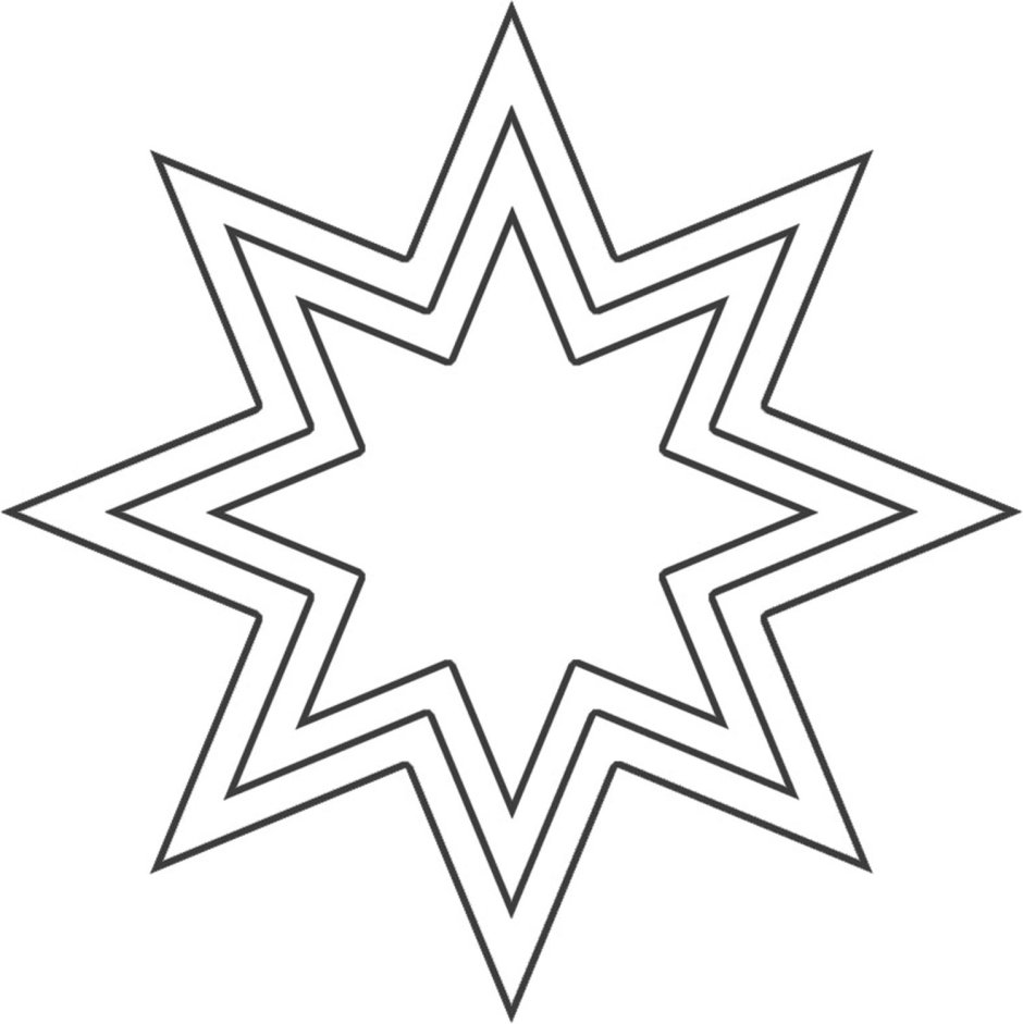 Трафареты звезд восьмиконечной звезды