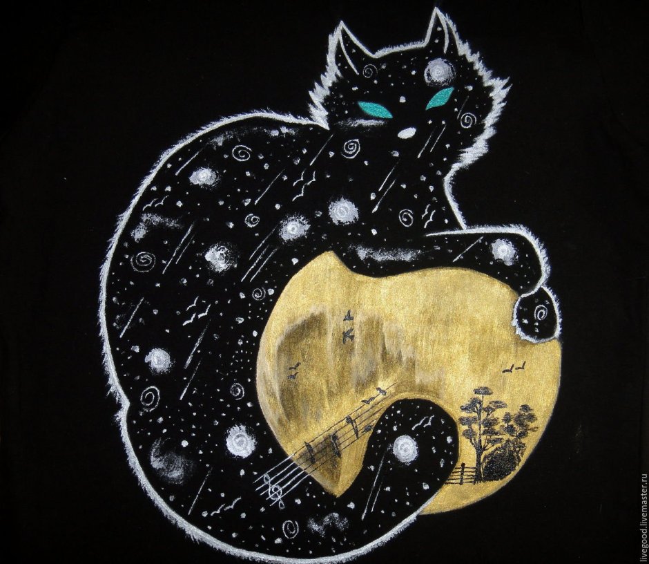 Лунный кот картина