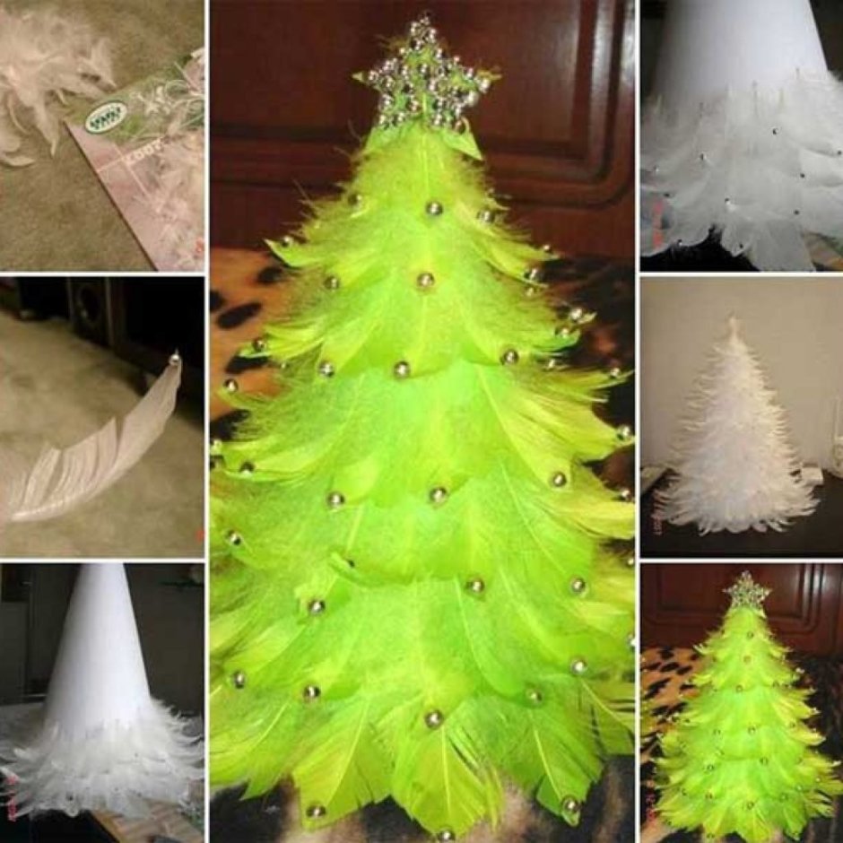 Новогодняя елка из подручных материалов