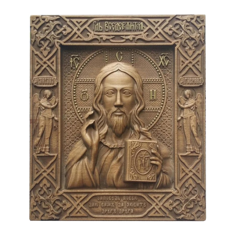 Резная икона «Святая Троица»