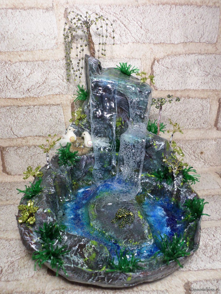 Комнатный фонтан из натурального камня