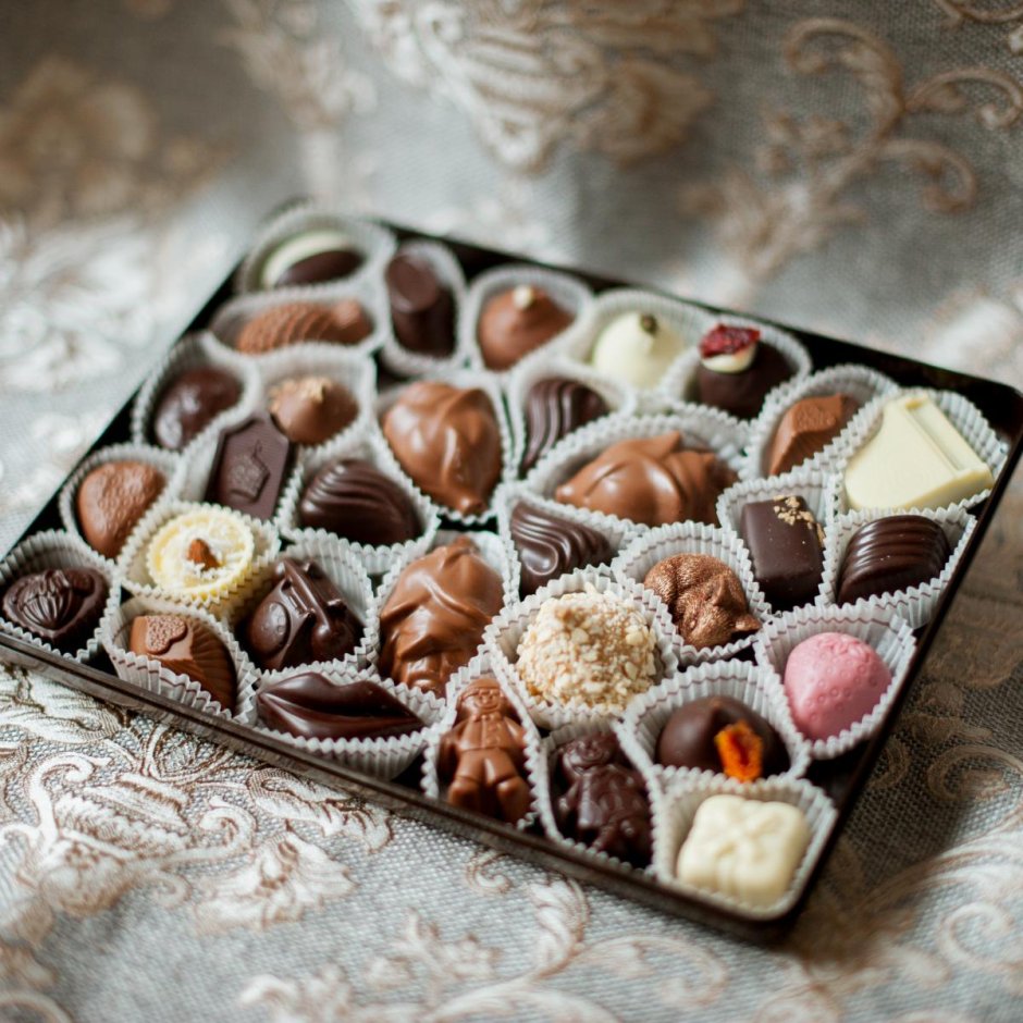 Шоколадные конфеты с любовью