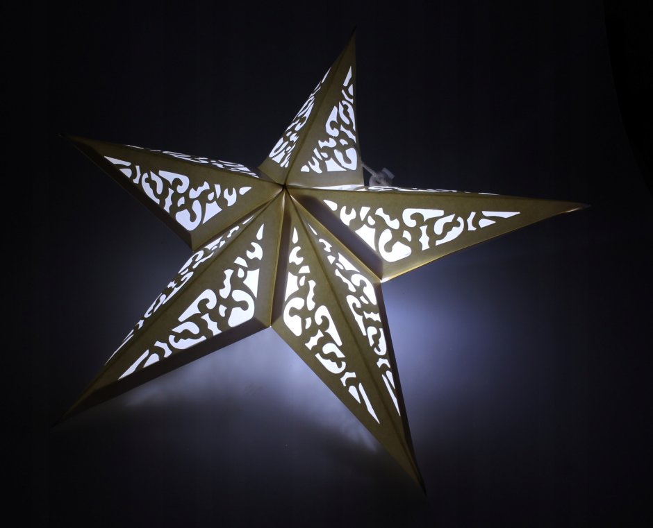 Светильник бумажный звезда