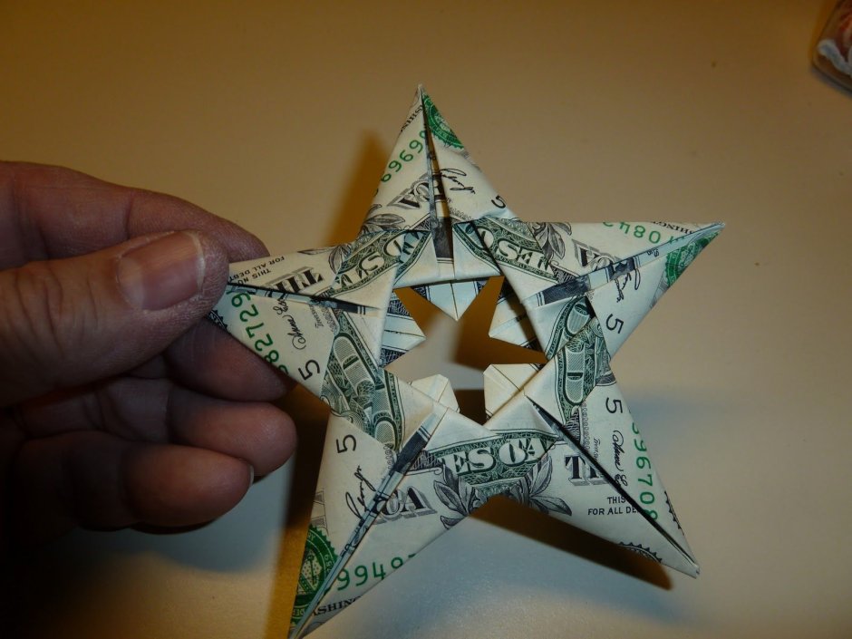 Шестиконечная звезда из бумаги объемная
