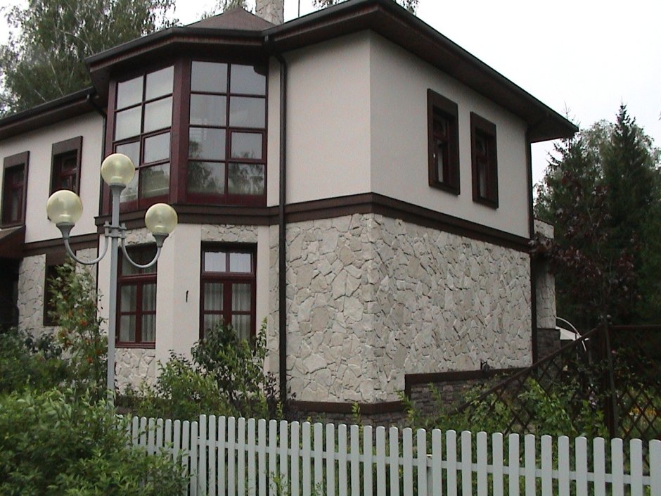 Фасады Отделанные натуральным камнем