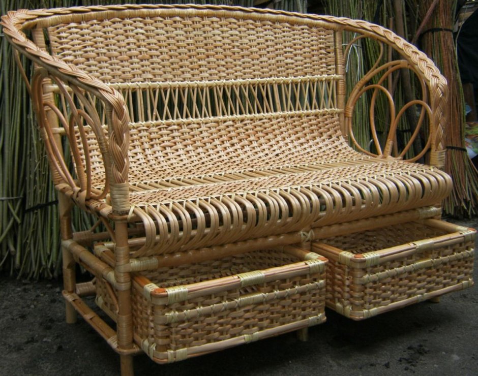 Плетение мебели из лозы ивы