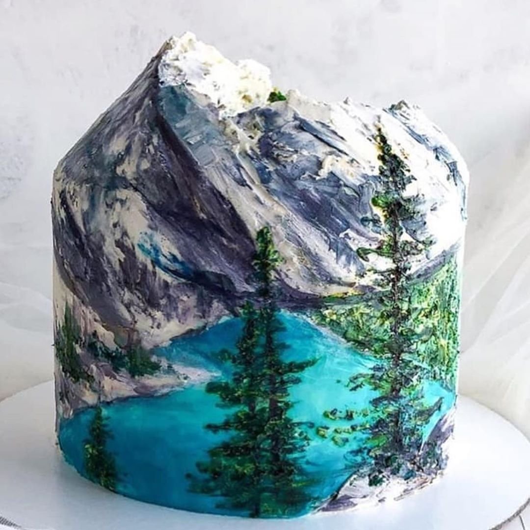 Гора желе. Торт в виде гор. Торт горы. Торт в виде горы. Тортик с горами.