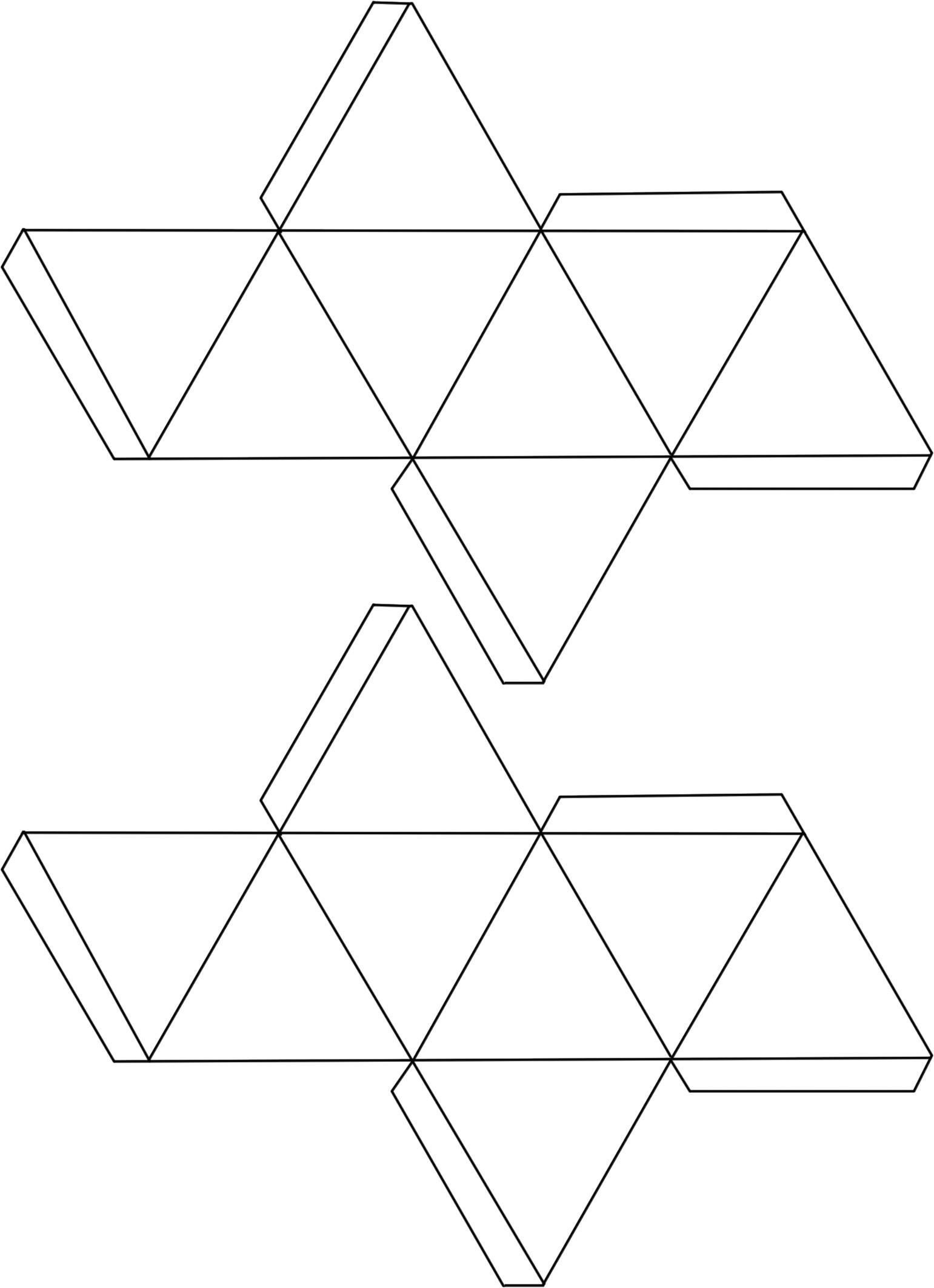 Модель октаэдра. Малый Кубо-Кубо-октаэдр развертка. Кубогемиоктаэдр развертка. Развертка правильного октаэдра. Развертка правильного икосаэдра.