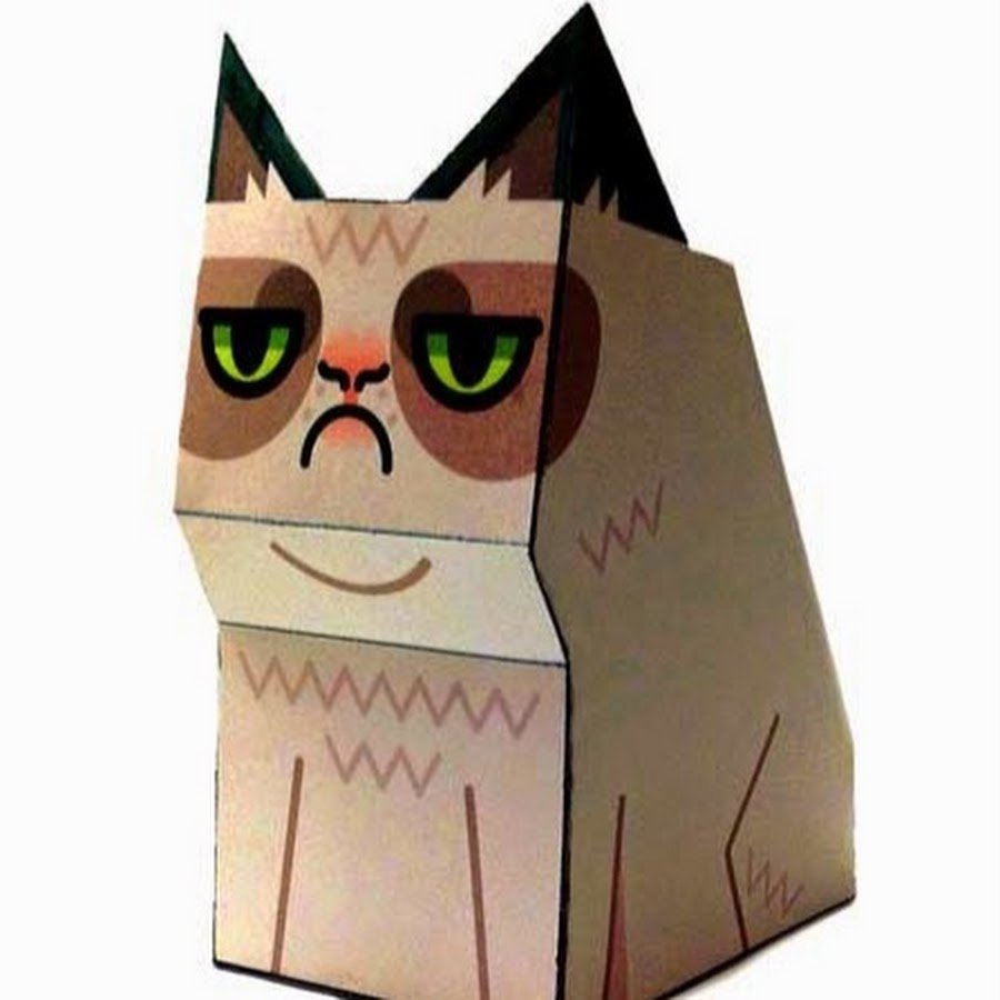 Объемные коты из бумаги