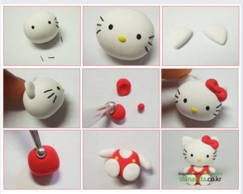 Hello Kitty из полимерной глины