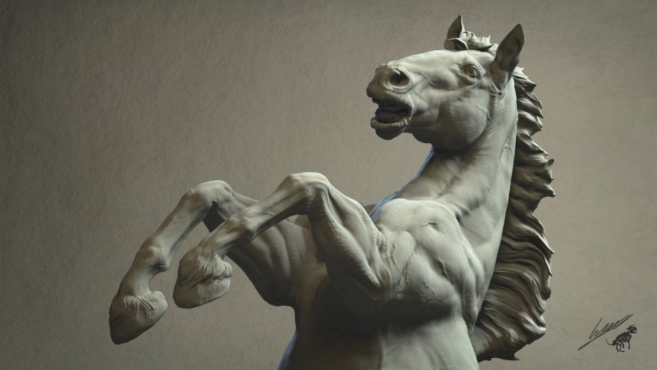 Скульптурный пластилин лошадь