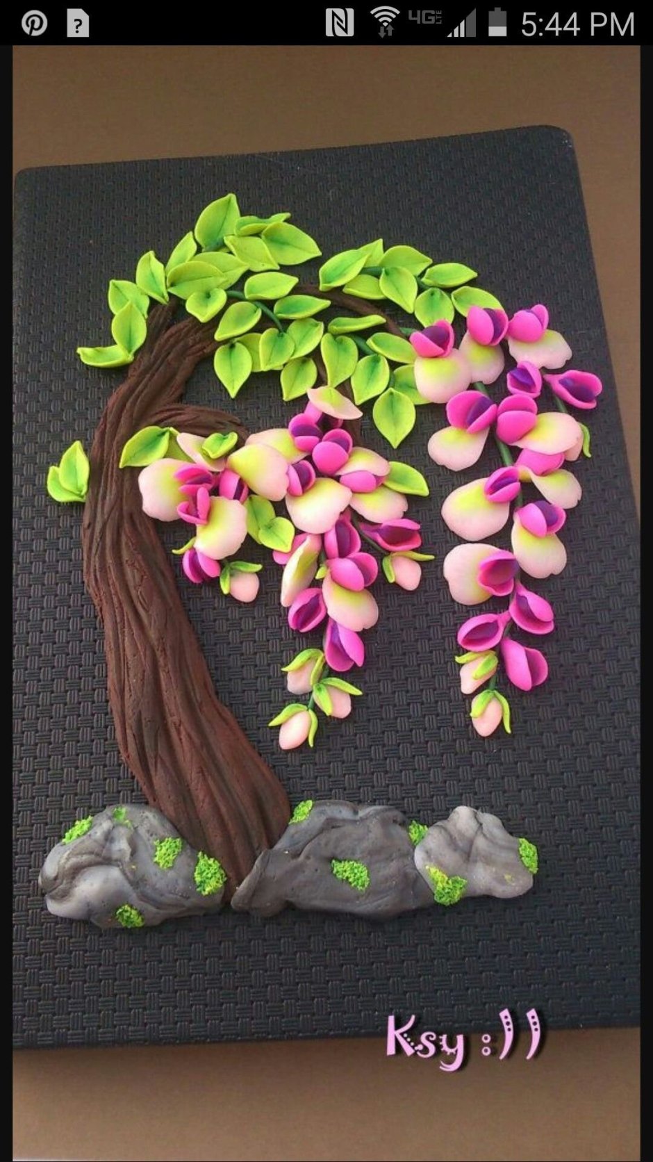 Пластилиновая живопись цветы
