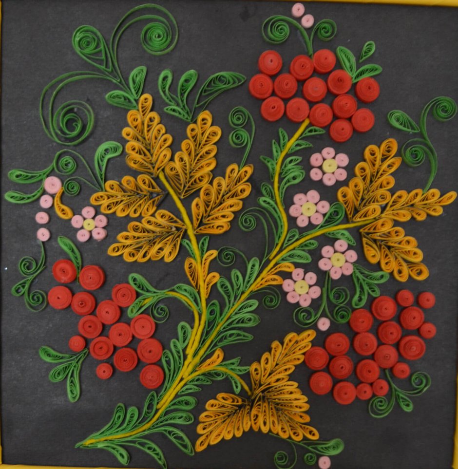 Хохломская роспись рябина
