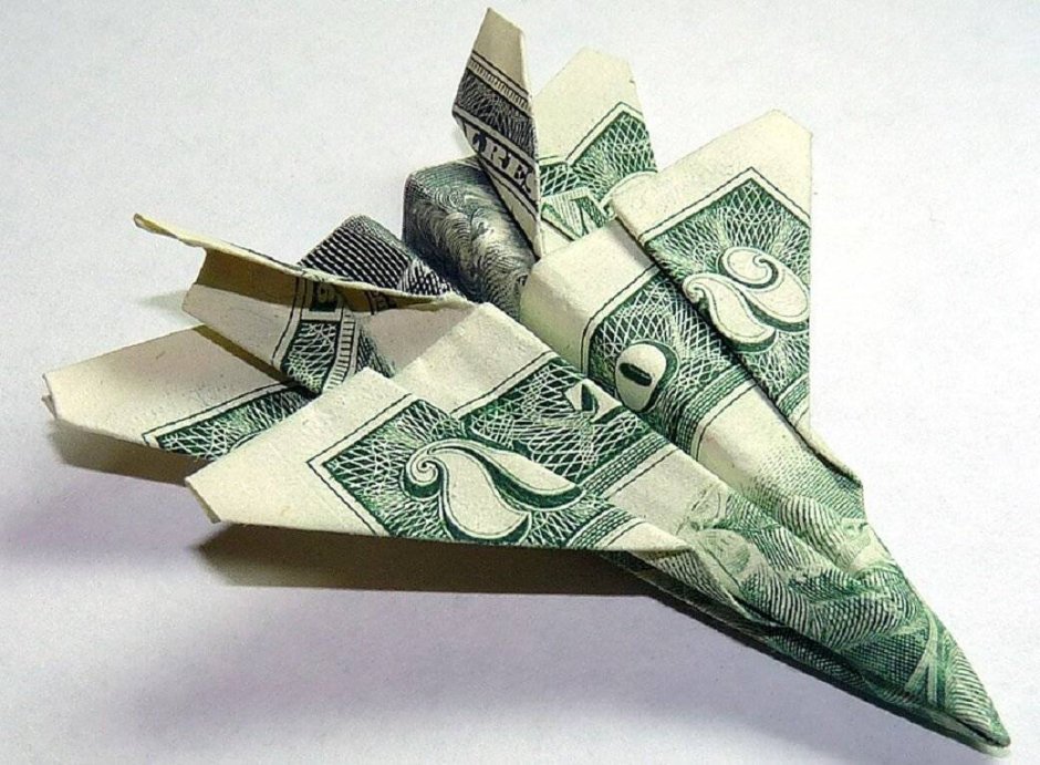 Оригами из денежных купюр