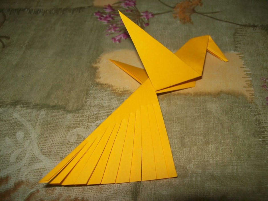 Оригами Ласточка из бумаги пошаговой инструкции