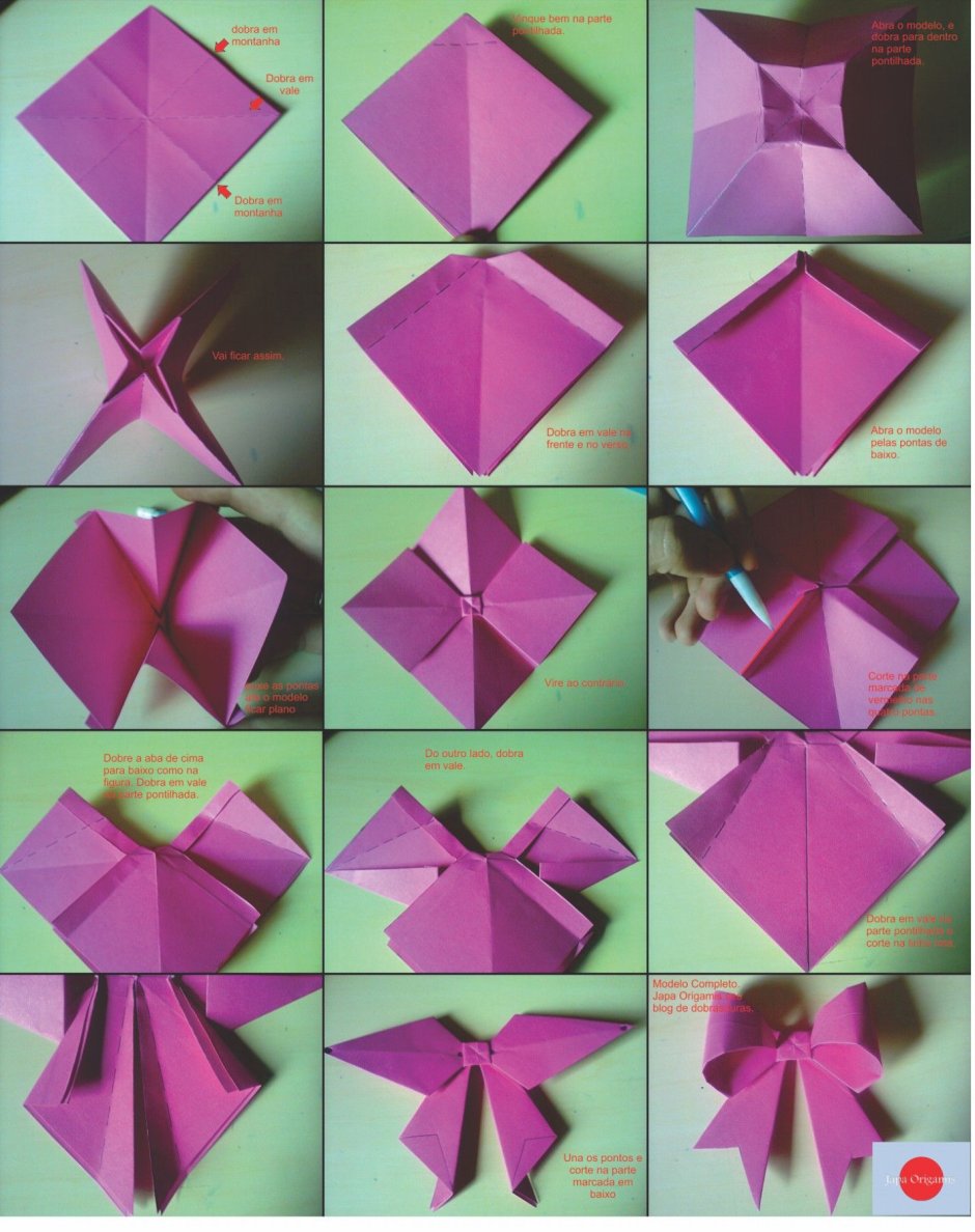 Оригами из стикеров