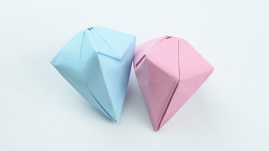 Сердечко оригами из бумаги пошагово для детей