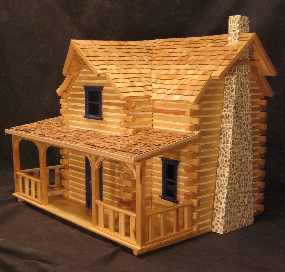 Макеты деревянных домиков