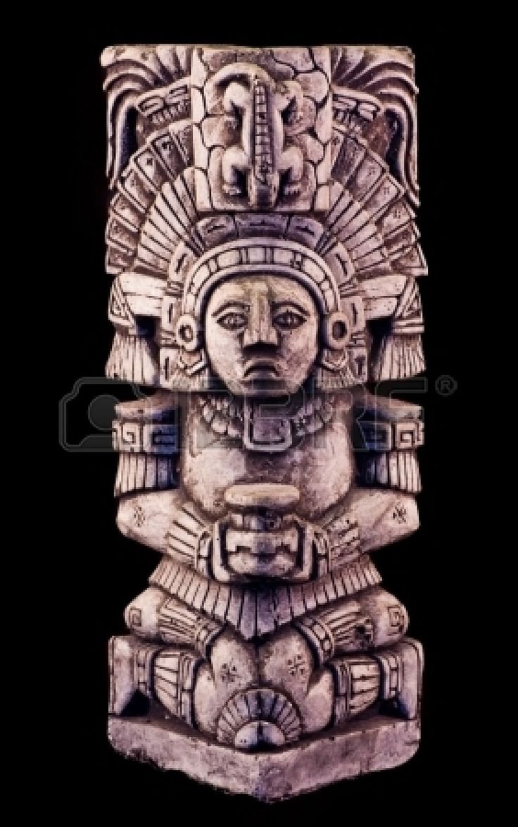 Правитель на троне терракота Майя