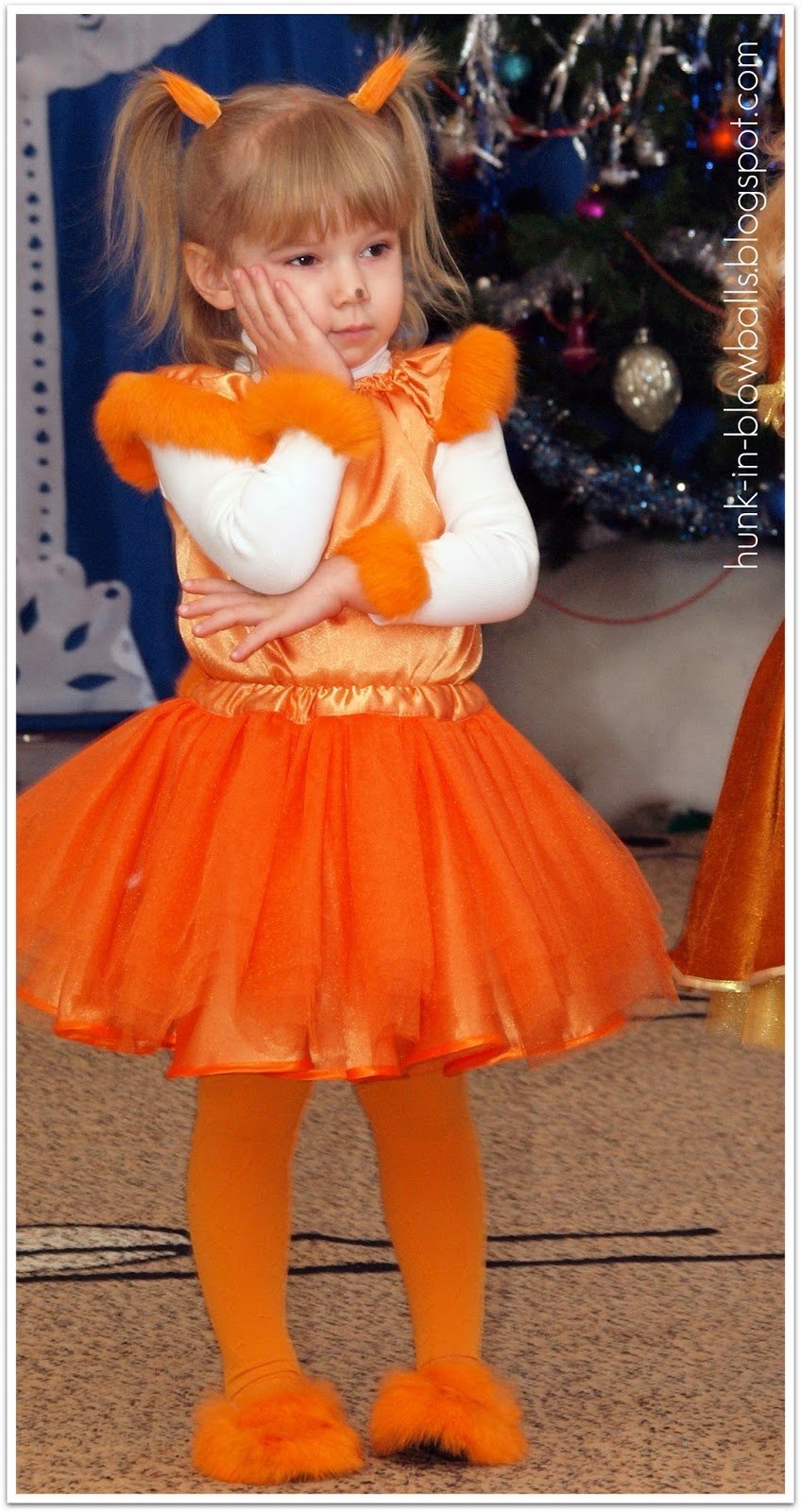 Детский новогодний костюм лисички