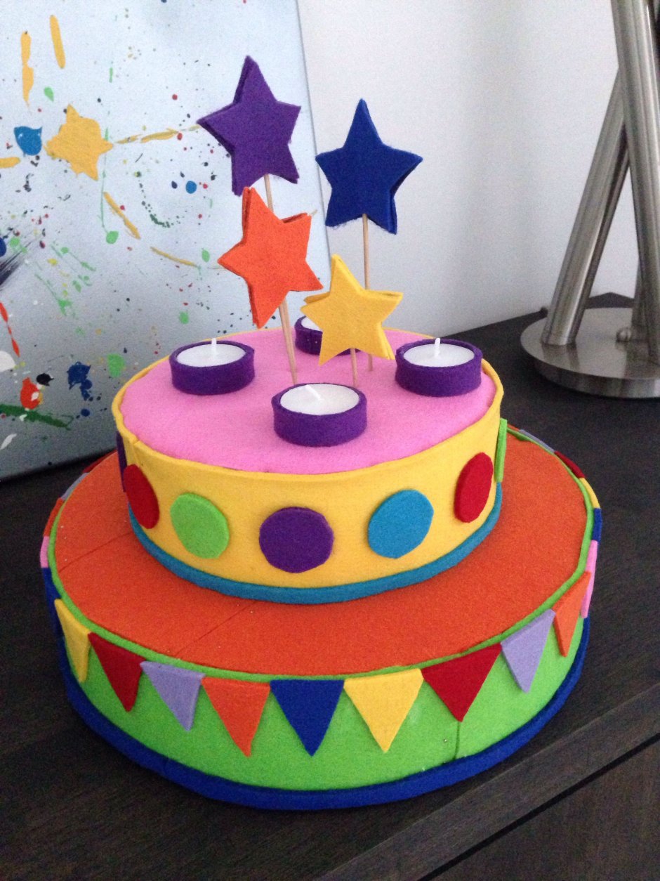 Торт поделка для детского сада