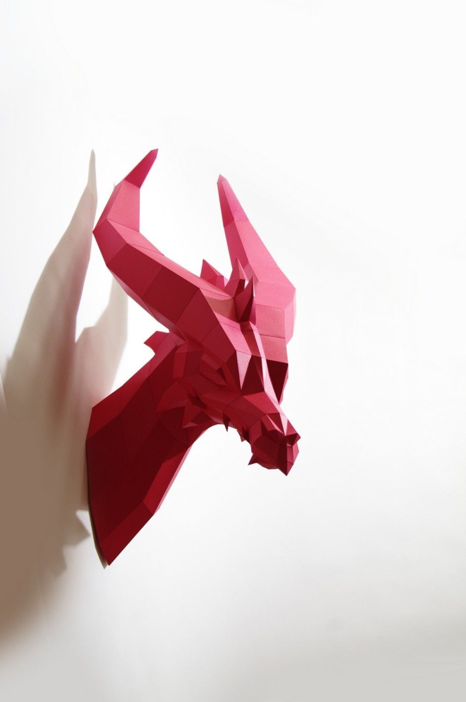 Голова дракона из бумаги