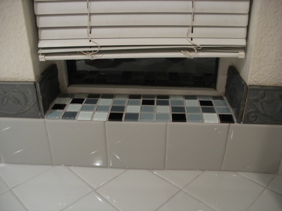 Плитка на подоконник в ванной