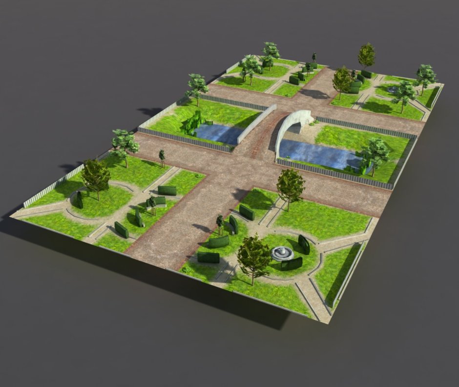 3d модель парк ворто