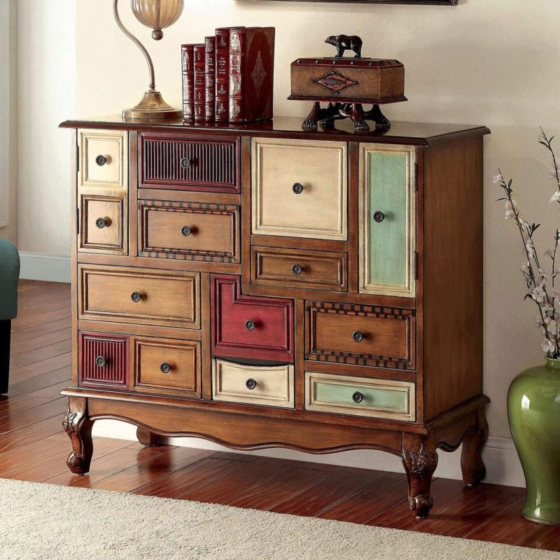 Boho -style chest of drawers