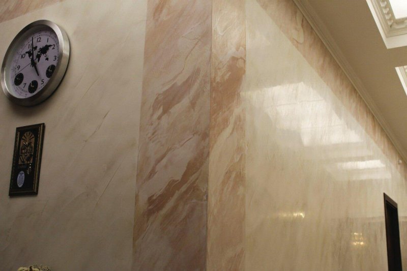 Venetian plaster Carrara marble