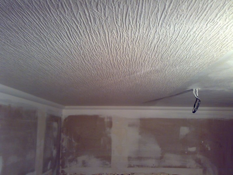 Textured ceiling