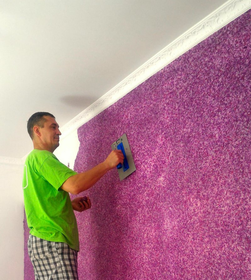 Color plaster for walls