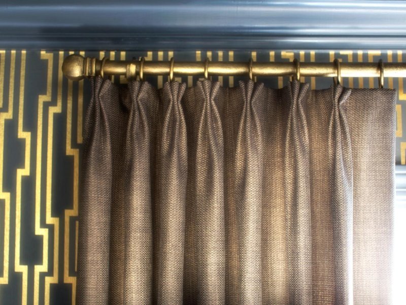 Beautiful folds on curtains