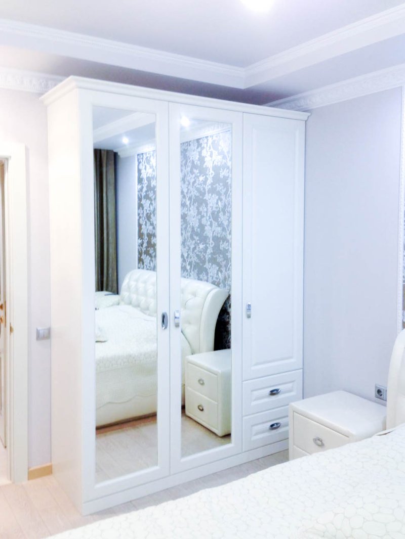 White closet compartment