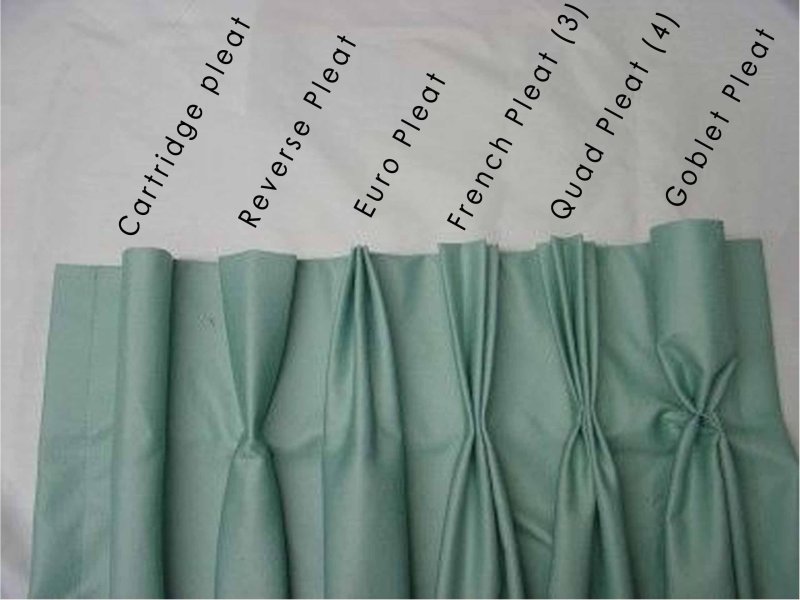 Banner fold on curtains