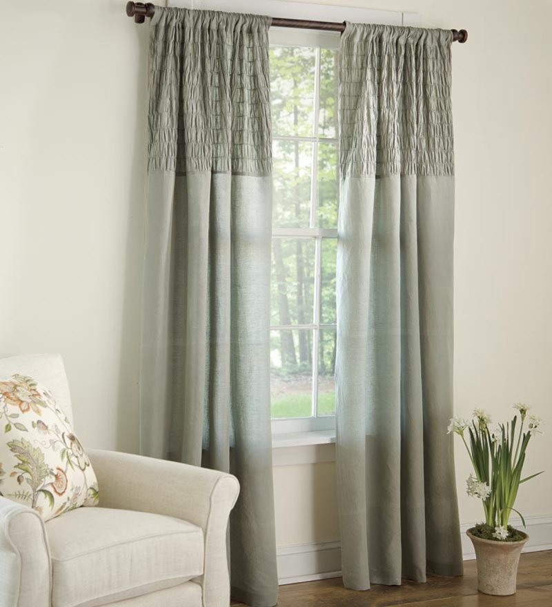 Linen curtains