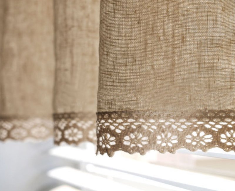 Linen curtains