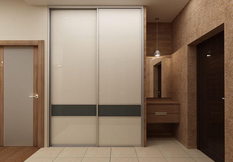 Built -in wardrobe in the hallway