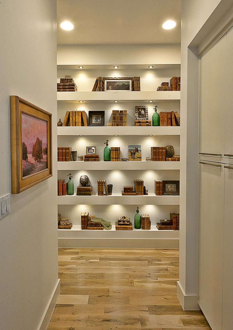 Shelves in the wall