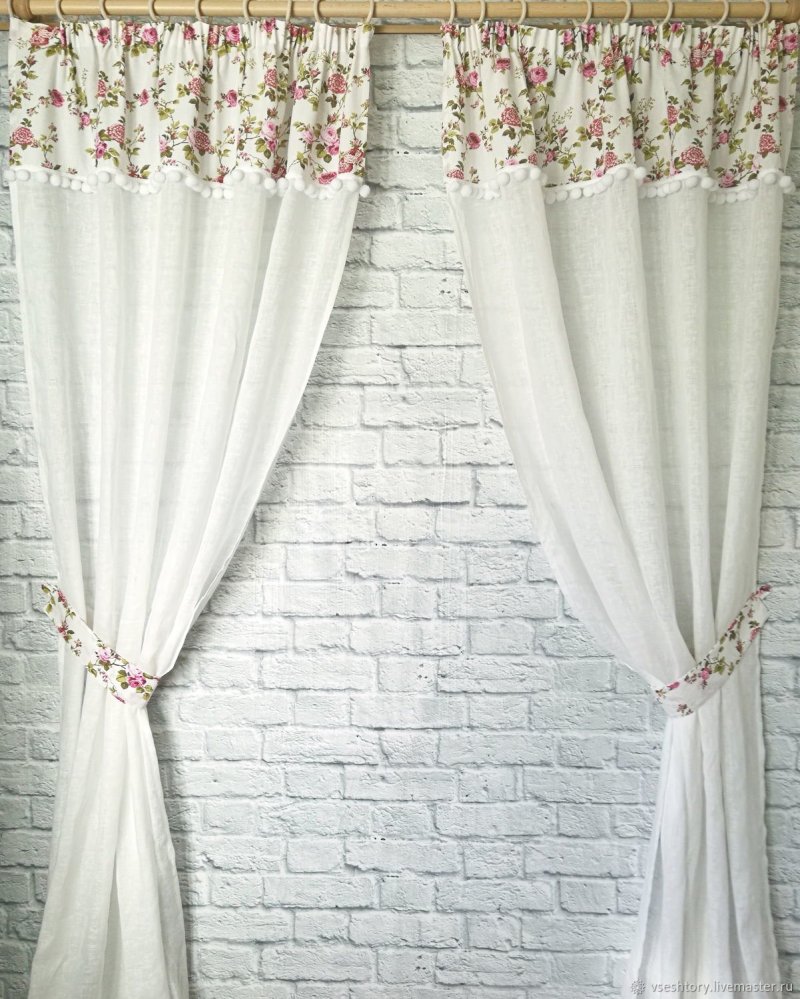 Linen curtains eco -style