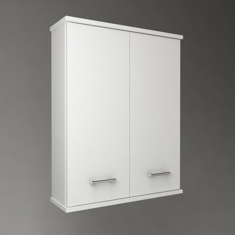 Hinged cabinet in the bathroom