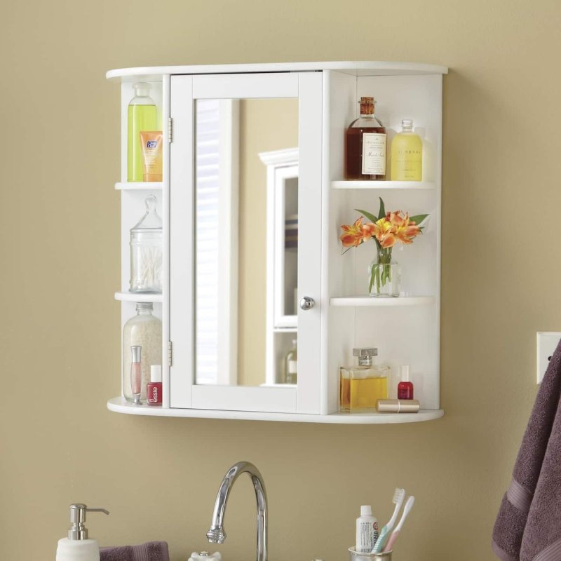 Bathroom cabinet with a mirror