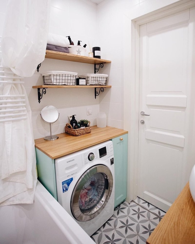 Washing machine under the countertop