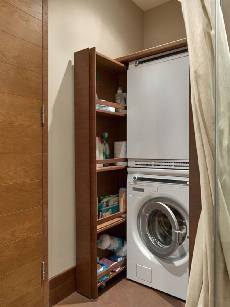 Built -in wardrobe for washing machine