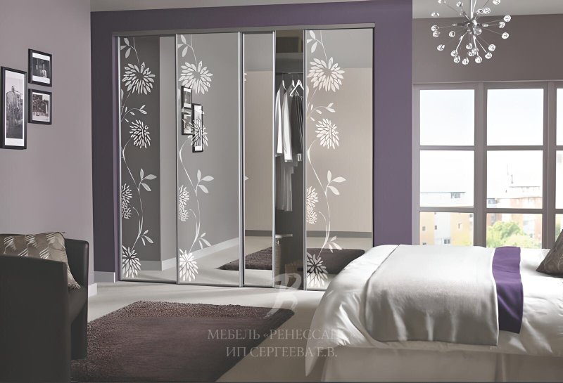 Beautiful wardrobes in the bedroom