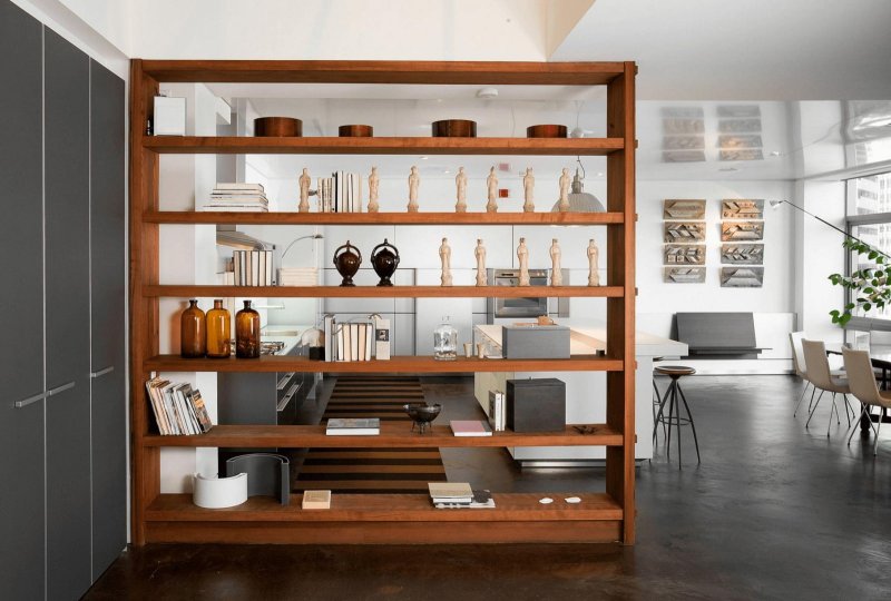 Shelving in the interior